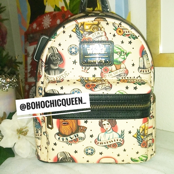 Loungefly Handbags - LOUNGEFLY Star Wars Tattoo All Over Print Mini Backpack